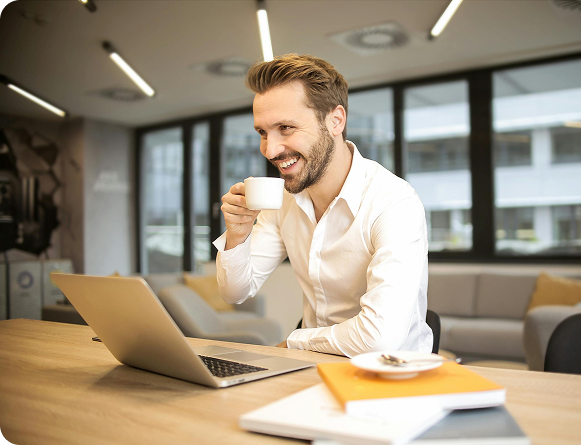 Team member participating in a client meeting